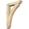 Ekena Millwork Thorton Slat Rough Sawn Bracket w/ Offset Brace, Douglas Fir, 6"W x 28"D x 40"H BKT0604X28X40THR06RDF - alternate 1